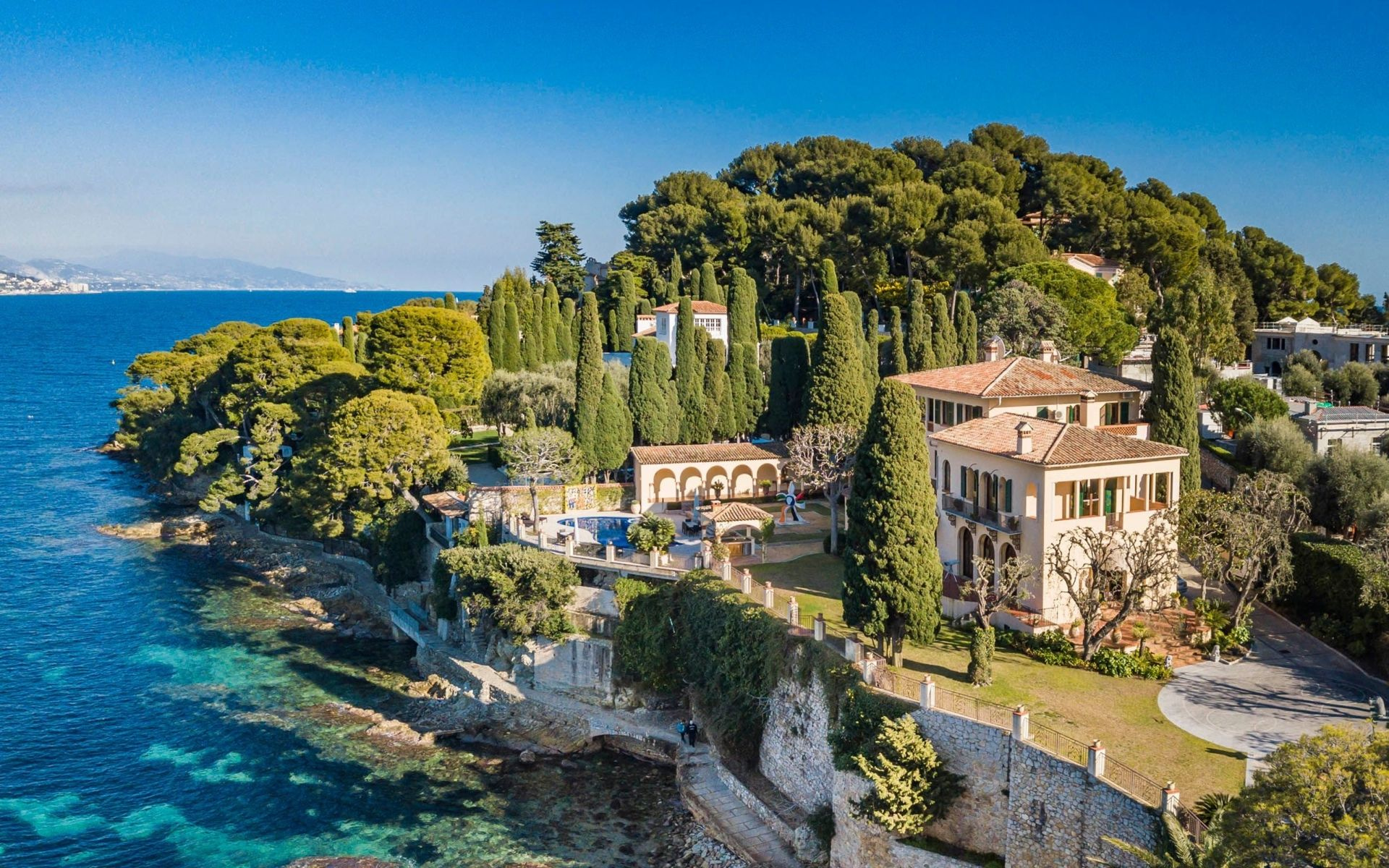 Villa de luxe à Cap Ferrat avec vue mer panoramique